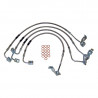 kit 4 flexibles inox +15cm Wrangler JK