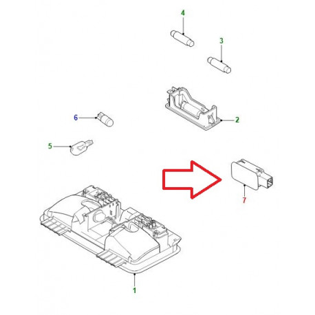 Jaguar eclairage interieur (T2H14029)