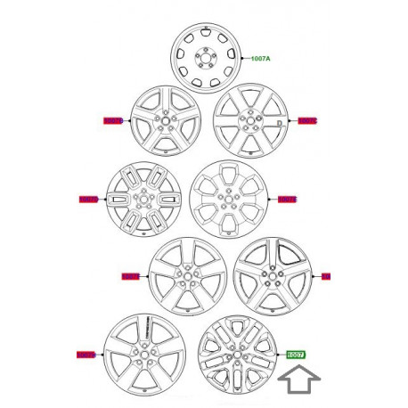 Land rover Jante 20 pouce New DEFENDER (VPLEW0131)