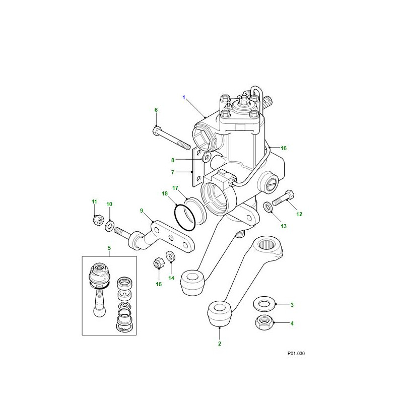 Commander kit rotule de biellette pendante m Defender 90, 110, 130,  Discovery 1, Range Classic OEM (65526) pas cher sur RLD Autos