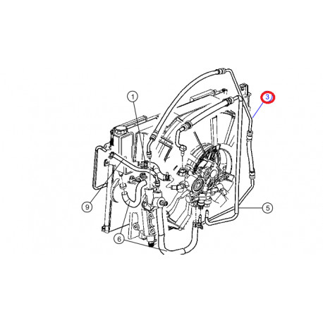 Mopar durite pression direction assistee Grand Cherokee WG (52089506AC)