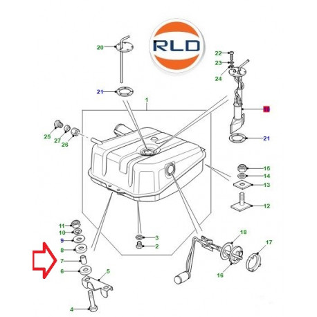 Land rover Entretoise (NRC4757)