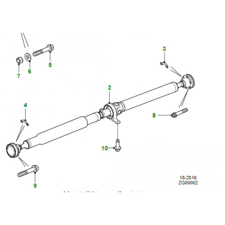 Jaguar ARBRE DE PROPULSION arriere (C2Z30596JAG)