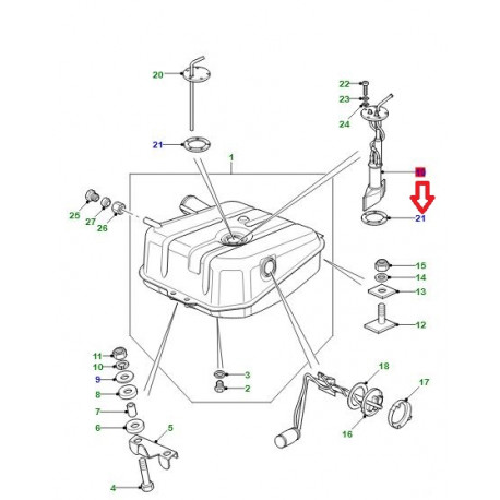 Land rover bague d'etancheite pompe immerge (WGQ000020)