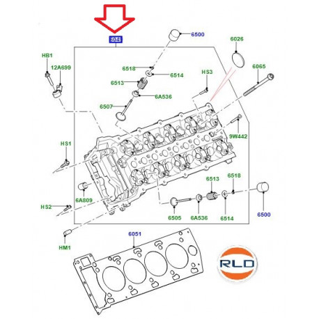 Land rover Culasse gauche (LR101118)