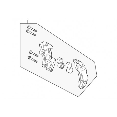 Land rover etrier frein ss plaq. porte garnit. Range L322 (SEB500390)