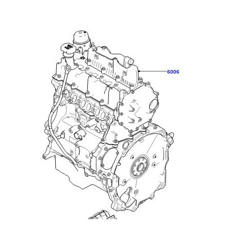 Land rover moteur de service (LR106468)