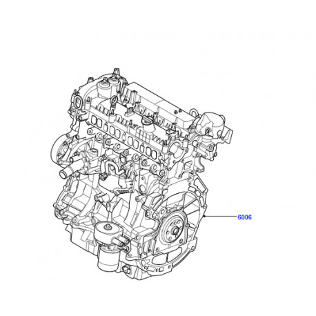 Land rover MOTEUR DESHABILLE reconditionne (LR087710LR)