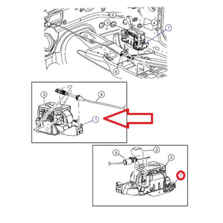 Mopar Levier de vitesse (68091341AA)