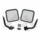 kit 2 retroviseurs noirs Wrangler  YJ CJ