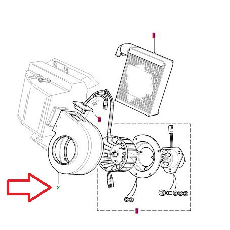 Land rover boitier-chauffage (JEN000020)