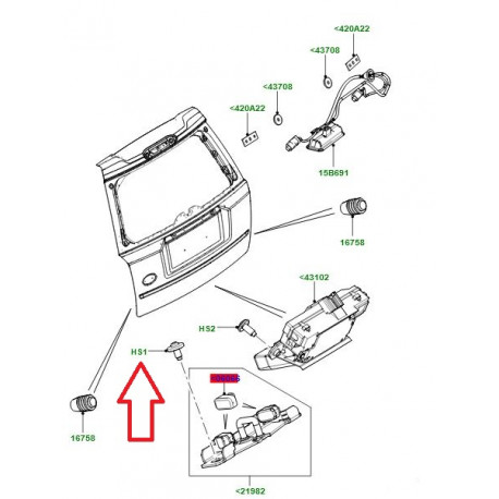 Land rover vis avec rondelle M8 X 16MM (RYG500680)