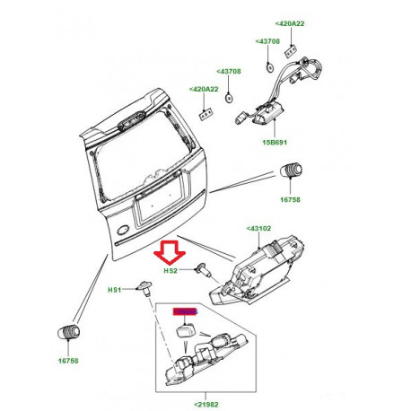 Land rover vis M8 X 16MM (BYP500060)