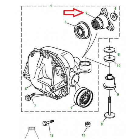 Jaguar bride adaptee S-Type,  XF X250,  XJ6 X350,  XJ6 X358,  XJ8 X308 (C2C32944)