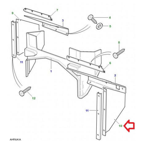 Land rover garniture-instruments (BTR980)