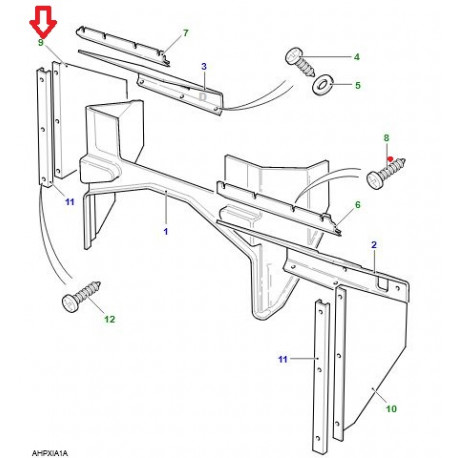 Land rover garniture-instruments (BTR981)