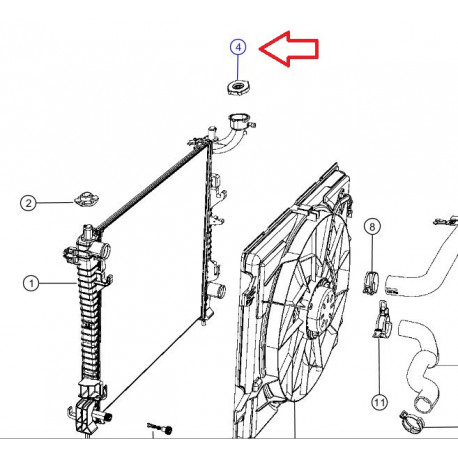 Mopar Bouchon de radaiateur (52028974AA)