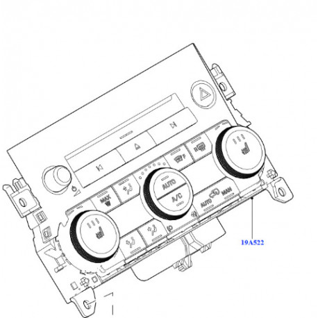 Land rover ensemble de commande-chauffage clim (LR107033)