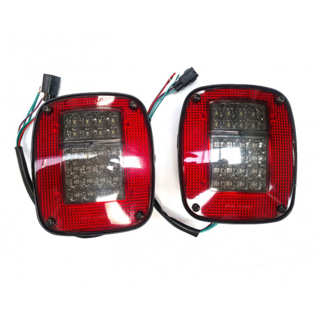 Allmakes 4x4 kit 2 feux arriere led Wrangler TJ,  YJ modele US (WR87SR)