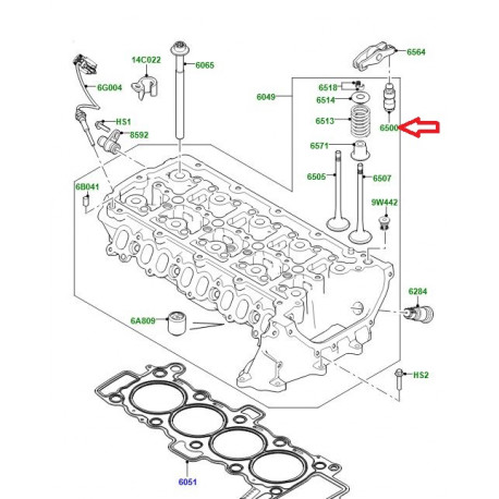 Land rover poussoir de soupape (LR073777)