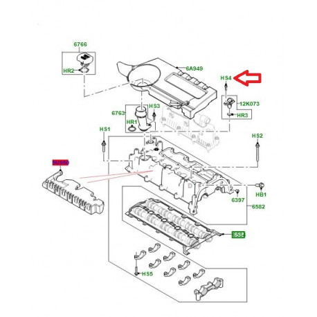 Land rover vis M6 X 20MM (LR073720)