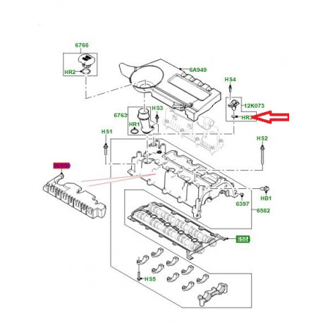 Land rover joint torique 17mm (LR095781)