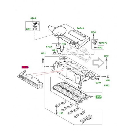 Land rover vis M8 X 80MM (LR073650)
