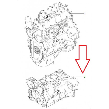 Jaguar moteur semi-equipe (AJ813173)