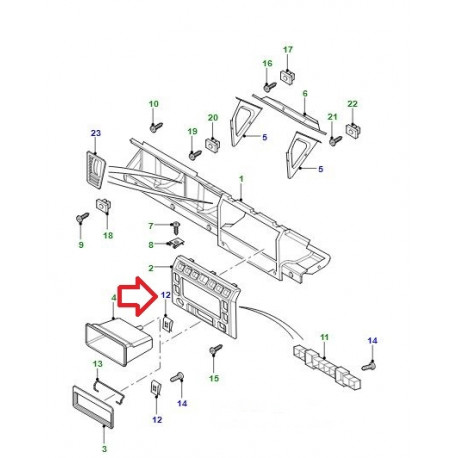 Land rover agrafe (EYC106690)