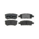jeu de 4 plaquettes de frein arriere  pour disques 262mm