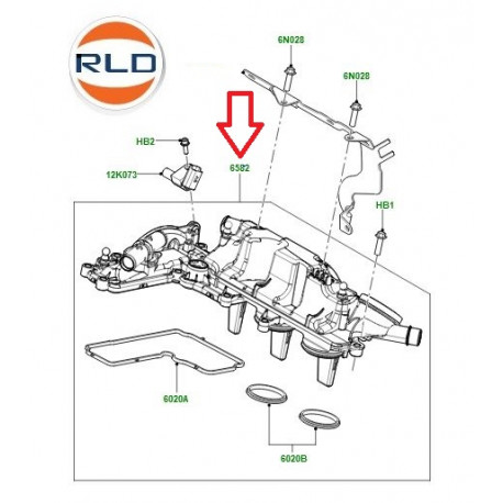 Land rover couvre culasse (LR004200)