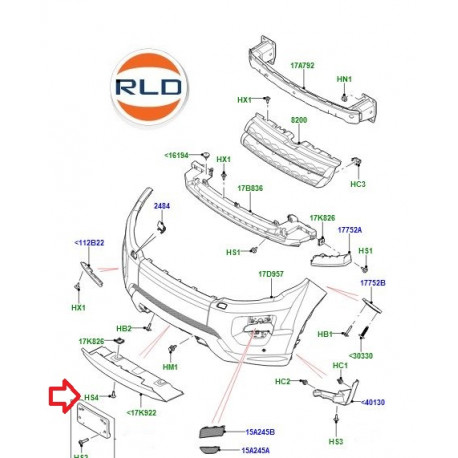 Land rover vis Discovery 3, Evoque, Range L322, L405, Sport (LR083229)