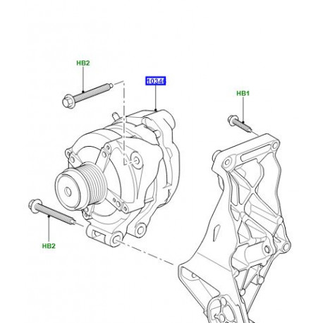 Land rover ALTERNATEUR (LR133249)