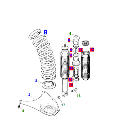 Jaguar garniture et positionneur (MNA2162AB)