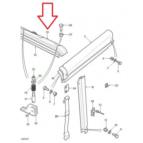 Land rover planche de protection (RRC8597)