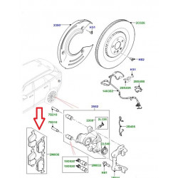 Plaquette de frein arriere RANGE VELAR