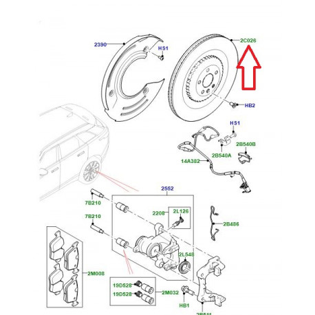 Land rover DISQUE DE FREIN (LR116914LR)