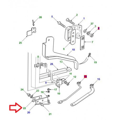 Land rover rondelle de reglage (305232)