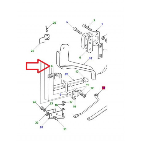 Land rover douille de bouton pression (BFU710200)