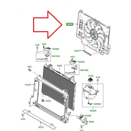 Land rover Motoventilateur (LR137844LR)