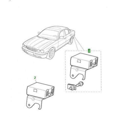 Jaguar kit de capteur d'inclinaison XJ6 X350,  X358,  XJ8 X308 (C2C35052)