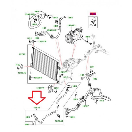 Land rover flexible-climatisation (LR091477)