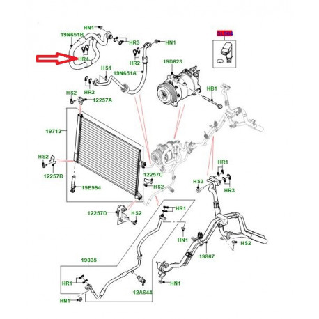 Land rover joint torique Range L405,  Sport (LR054870)