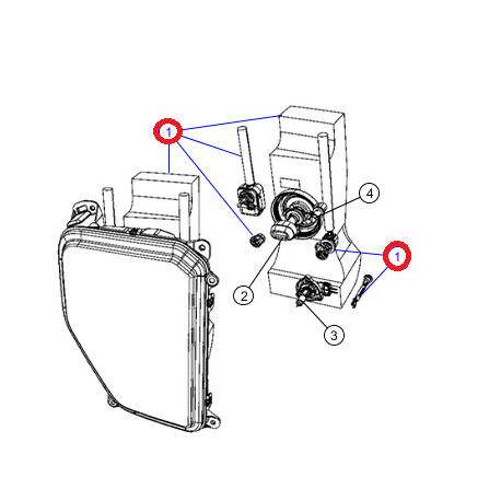 Mopar projecteur gauche (55157335AE)