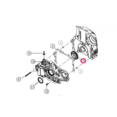 Mopar pignon pompe a huile Cherokee KK et Liberty KK (68027486AA)