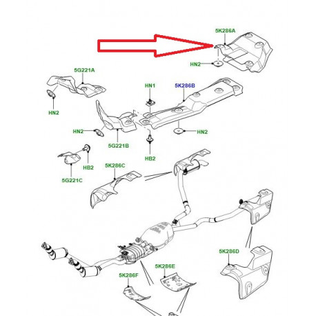 Land rover ecran thermique Range Sport (WEB500012)