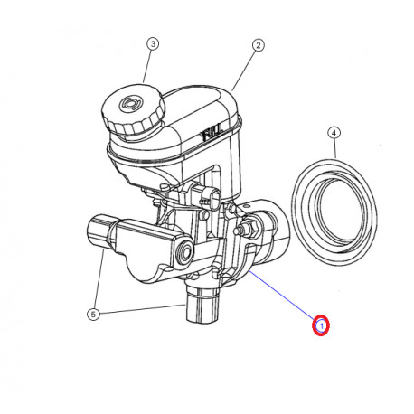 Mopar maitre cylindre sans bocal PT Cruiser (05015160AA)