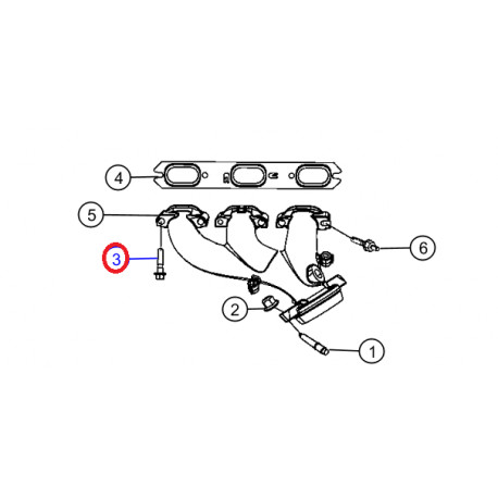 Mopar vis collecteur echappement à culasse (06505429AA)