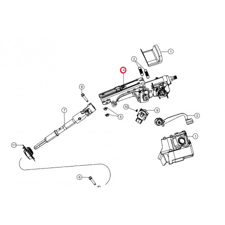 Mopar colonne de direction (55351277AK)