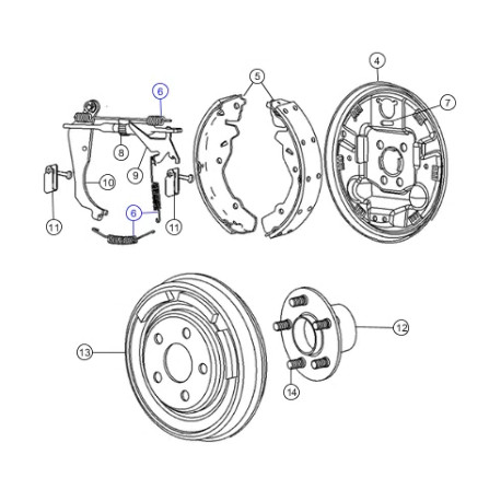 Mopar kit ressorts pour 1 cote (5191307AB)